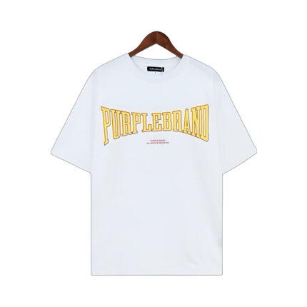 Purple T Shirt "Purple Brand White"