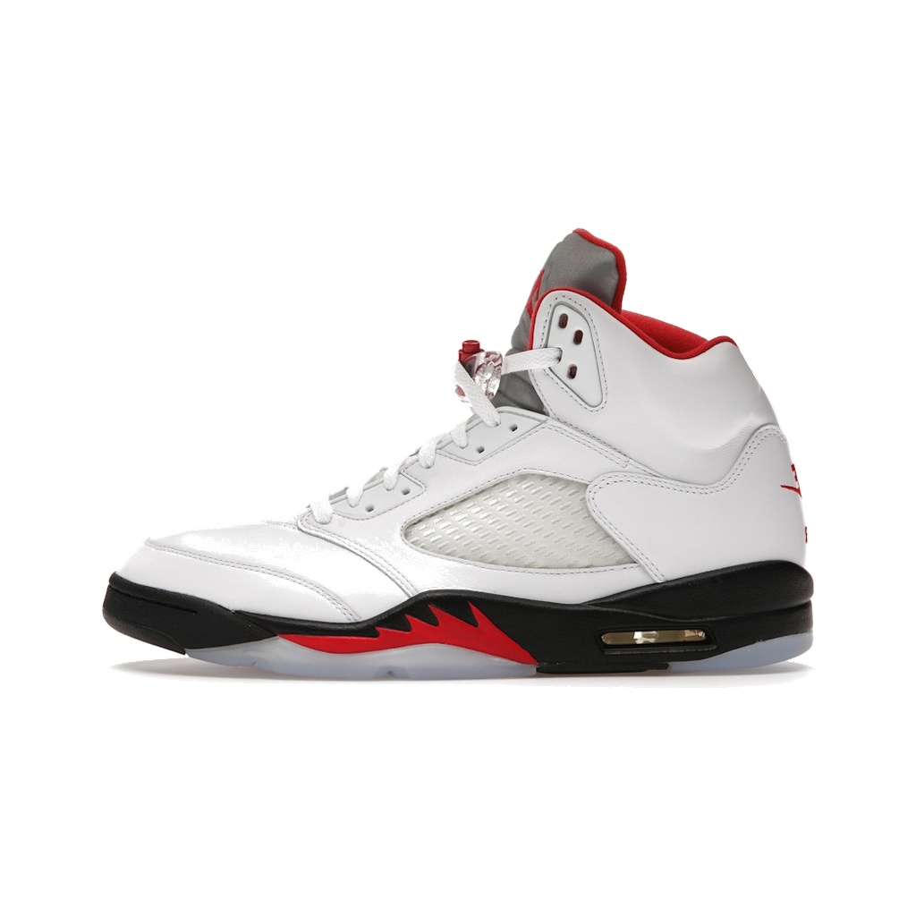 jordan-5-retro-fire-red-silver-tongue-2020 Jordan 5 Retro Fire Red Silver Tongue (2020) - Image 1